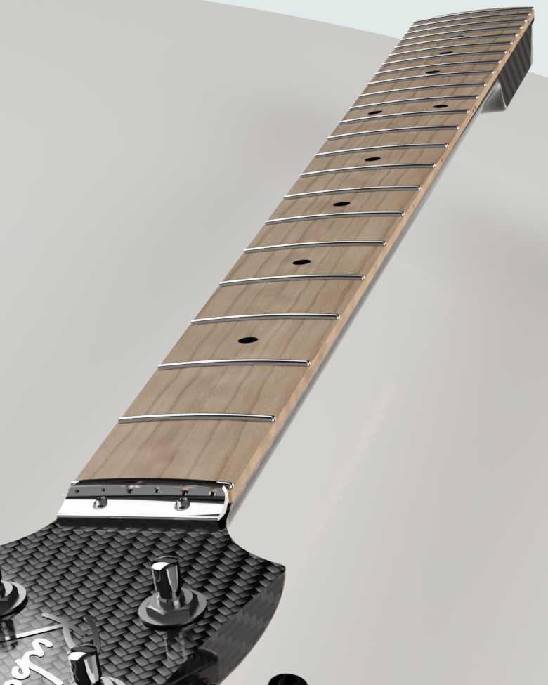 Compound radius fretboard
