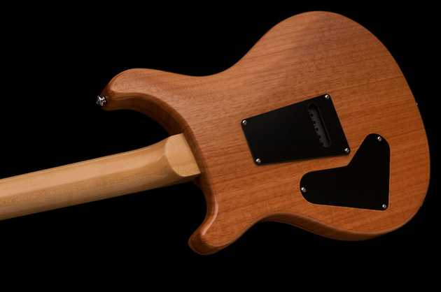 Picture of wooden guitar neck heel