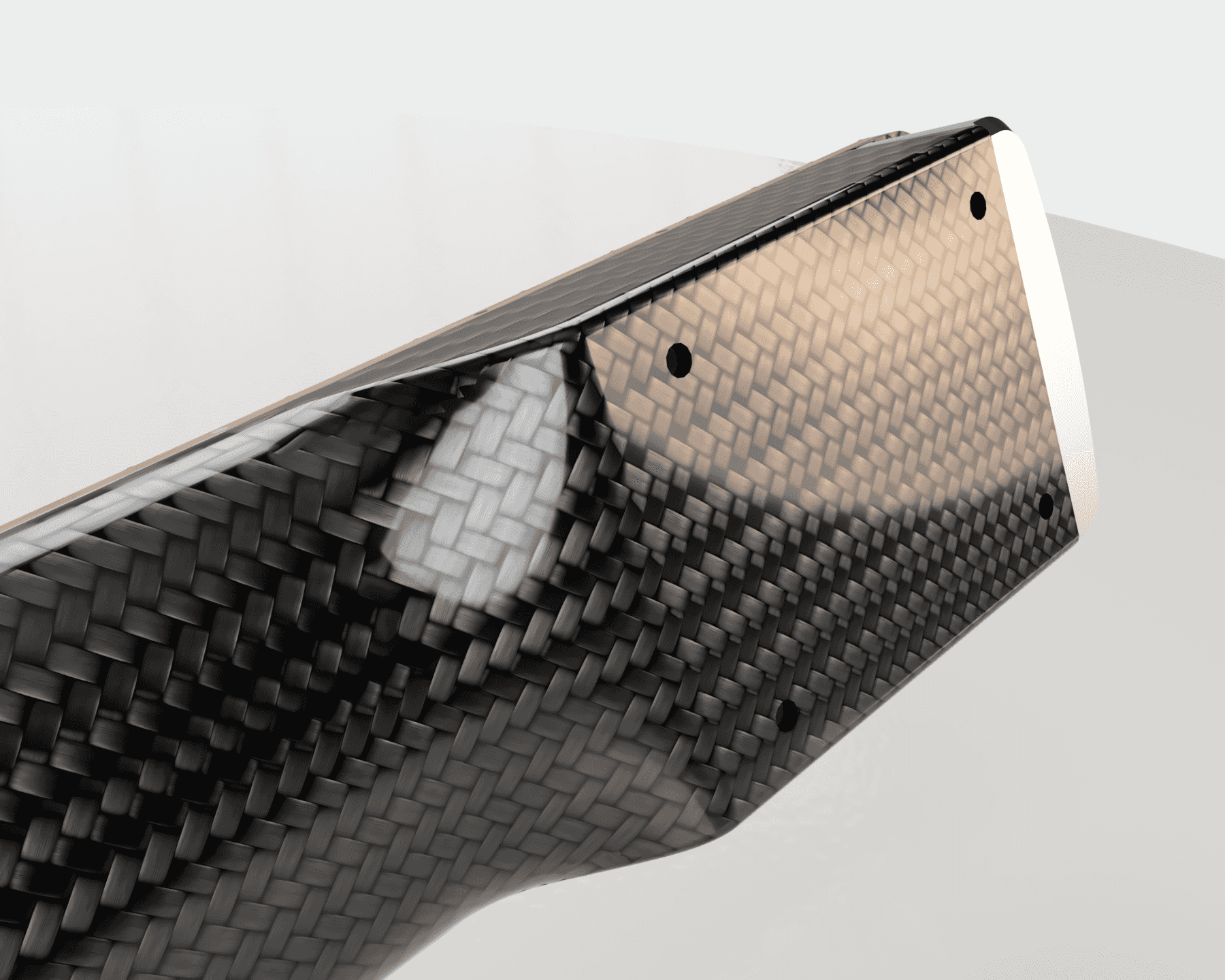 Carbon fibre guitar neck heel